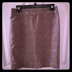 Loft Leopard Skirt